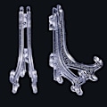 Miniatyrbillede 2 af 3: 25 stk. Klar Staffeli Stand Rund Plade Stand Billeder Display Stand Transparent Pladeholder
