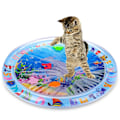Miniatyrbild 1 av 3: Katt Vattenlekmatta med Sensoriska Funktioner, Kattleksaker för Uttråkade Innekatter, Kattboll Lekmatta för Självlek, Interaktiva Kattleksaker (JS)