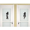 Miniatyrbild 5 av 5: DIY Unisex Toalett Badrum WC Skylt Dörrhängare för Män Kvinnor
