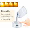 Miniatyrbild 4 av 7: 12V USB LED Läslampa med Touch-brytare, 3W Dimbar Väggspotlight för RV Båt Husbil[JR] 12V LED Reading Light with USB