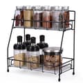 Kitchen Shelf, Countertop Shelf, Spice Organizer, Space-Saving Storage for Kitchen and Bathroom