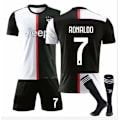Miniatyrbilde 1 av 2: Juventus Hjemmekampsett nr. 7 Ronaldo Draktsett for barn og ungdom S(165-170cm)