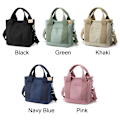 Miniatyrbilde 2 av 10: GRØNN Multi-lomme Canvas Tote Bag, Salg Green