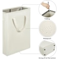 Pikkukuva 2 / 5: Ultrathin tvättkorg med handtag hopfällbar korg tunna smutsiga kläder smal påse hopfällbar trasa 45 L (53,34 cm, beige)