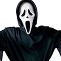 Pikkukuva 2 / 4: Scream Ghostface Musta Halloween Pelottava Puku, Mies, Aikuisten Koko Halloween Maskaraattiasu M