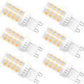 Miniatyrbillede 1 af 5: Dæmpbar G9 LED-pære, 4W svarende til 40W halogen, 480 LM, varm hvid 3000K, standard G9-fatning, 360° rotationsvinkel, 6-pak