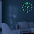 Miniatyrbild 5 av 5: 40 cm självlysande väggklockor Gör-det-själv digital klocka Lysande klocka Akryl-diy-väggklocka Vardagsrum Sovrum Väggklockor (FMY)