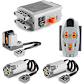 Pikkukuva 1 / 5: 5-pakkia Power Function -moottorilla varustettuja rakennuspalikoita Power Kit 2 keskikokoista moottoria, 1 akun kotelo, 1 infrapunakaukosäädin, 1 vastaanotin
