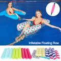 Inflatable Floating Row Pool Float Pool Chair Stripe rose red