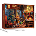 Pikkukuva 2 / 4: Uusi tyyli Adventtikalenteri palapeli 1000 kpl Joulukalenteri palapeli Countdown-kalenteri Countdown-laatikko Palapeli aikuisille lapsille A