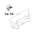 Miniatyrbillede 5 af 5: 100 stk rustfrie drivhusglasclips drivhus W-trådklips glasclips Z-type clips fw Silver