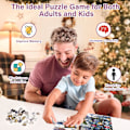 Miniatyrbild 5 av 6: Adventskalender 2024 Pussel - Ren, 1008-bitars pussel för familjen, 24-lådigt pussel för julnedräkning och heminredning