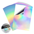 Pikkukuva 1 / 5: 22 arkkia A4 tulostettavaa holografista tarrapaperia, vedenpitävä mustesuihkulasertulostin, itseliimautuvat holografiset tarra-arkit [JR]