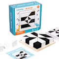 Miniatyrbild 1 av 5: Högkvalitativt Montessori Geometriskt Form Pussel Byggklossar Trä 3D Pussel Barn Utbildning Logiskt Tänkande Träning Spel