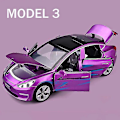 Pikkukuva 1 / 5: 1:32 Tesla Model X Model 3 Model S Model Y Metalliset Autot Mallit Valumuovimallit Leikkiautot Ääni ja Valo Lasten Leikkikalut Poikien Leikkikalut Model 3 Purple