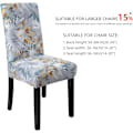 Pikkukuva 3 / 5: 4 kpl Joustavat ruokapöydän tuolinpäälliset lehtikuviolla, irrotettavat pestävät päälliset Leaf Pattern1 4