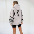 Pikkukuva 3 / 5: Blakely Hupparit Damtröja med huva Långärmad Pullover Jumper Casual Toppar Vit S S White