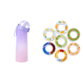 Miniatyrbillede 1 af 3: Air Water Up Flaske, 650ml Gradient L med 7 Duftkapsler (Camping/Sport) Gradient Purple