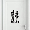 Miniatyrbild 4 av 5: DIY Unisex Toalett Badrum WC Skylt Dörrhängare för Män Kvinnor