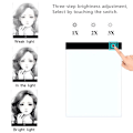 Miniatyrbilde 3 av 8: LED Lysbord A5/A4/A3 med 3 Lysstyrker A5