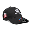 Miniatyrbillede 3 af 5: TOYOTA kasket F1 kasket med buet skygge - sort