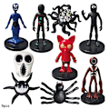 Miniatyrbillede 1 af 4: 9 stk. Roblox Doors Actionfigur Escape The Gate Spil Legetøj Digital Monster Sea Urchin Legetøj Gave