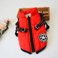 Miniatyrbilde 5 av 10: Varm vanntett jakke med sele for hund Vinter Komfortabel bomullsbekledning Vattert vest for små og mellomstore hunder Lilla Purple XL