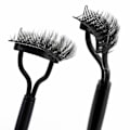 Miniatyrbild 2 av 5: 2-pack Ögonfranskam Makeup Mascara Separator Metalltänder Eyelashes Definer med Cover för Kvinnor Mascara