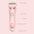 Miniatyrbilde 6 av 9: 2-i-1 Bikini Trimmer Elektrisk Barbermaskin for Kvinner, Silky Glide Pro Hårfjerning for Barbering av Ben, Armer, Armhuler og Ansikt Blue