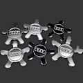 Miniatyrbillede 2 af 5: Passer til Audi 134mm femklo fælghætte navkapsel logo A6 A4L-Audi 5-klo konkav grå (fire pakke)