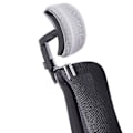 Miniatyrbillede 1 af 5: Kontorstol Nakkestøtte Beslag Universal Nakkestøtte Pude Polstret Justerbar Højde silver gray and black