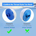 Miniatyrbilde 3 av 4: 2-paknings patroner for Jacuzzi-filtre, for boblebad, Unicel 6CH-940(JS)