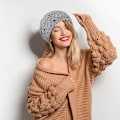 Miniatyrbillede 4 af 5: 4 stk. slouchy beanie hæklet hat efterår håndlavet strikket blomstret skull cap bomuld udskåret sommerhatte til kvinder let strikket (JS)