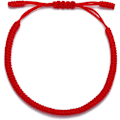Miniatyrbild 2 av 8: Tibetanskt handgjort justerbart flätat rep Chakra-armband för kvinnor Män Tonåringar Vänskapsgåva[JR] Red