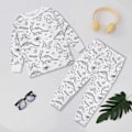 Miniatyrbild 1 av 2: Kreativa barnens DIY graffiti pyjamas hemmakläder set, måla dina egna pyjamasfärger för pojkar och flickor - Xin Dinosaur Dinosaur 3-4Years
