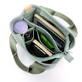 Miniatyrbilde 4 av 10: SVART Multi-lomme Canvas Tote Bag, På Lager Black