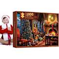 Pikkukuva 1 / 4: Uusi tyyli Adventtikalenteri palapeli 1000 kpl Joulukalenteri palapeli Countdown-kalenteri Countdown-laatikko Palapeli aikuisille lapsille A