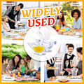 Miniatyrbillede 7 af 9: Akryl Fugl Citronpresser Ergonomisk Citronsaft Frugtpresser med Tud 5pcs