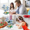 Miniatyrbild 4 av 5: Orkidé Blomster Byggklossar, Bukett Byggsats, Bonsai Trä Kreativt Projekt för Vuxna, Växt Byggklossar Set Stjälk Leksak