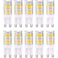 Miniatyrbild 1 av 5: G9 LED-lampor Varmvit 3000K 5W Motsvarande 40W Halogen 420lm Ej dimbar 10-pack [Energiklass A+]