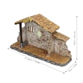 Miniatyrbilde 6 av 8: Krippe Fine Levende Detaljer Julekrybbe Ly Statue for Ferie Skrivebordsdekorasjon Gaver