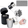 Miniatyrbilde 4 av 4: 12 stk Hip Flask Kopper i Rustfritt Stål Shotglass 30 ml Drikke
