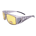 Miniatyrbild 1 av 6: Nya Polariserade Linser För Män Körning Fiske Solglasögon Skydd För Myopiglasögon Flip Polaroid Solglasögon Oculos De Sol Masculin gray frame yellow
