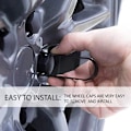Miniatyrbilde 2 av 5: Hjulmutterdeksel Modell 3 Hjulsett med Tesla Logo Navkapsel Mutterdeksler for Tesla Model 3 Model Y (Svart)