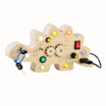 Miniatyrbilde 2 av 5: Montessori Aktivitetsbrett for Småbarn med LED-lys og Knapper - Sensorisk Lek for Barn fra 3 År (JS)
