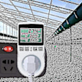 Pikkukuva 5 / 5: Digitaalinen / Lämpö- ja jäähdytystermostaattipistorasia LCD-lämpötilan säädin, 230V kasvihuoneen lämpötilan säätimelle/terrariumtermostaatille (pistorasia)