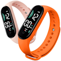 Miniatyrbild 5 av 7: Klocka Elektronisk LED Digital Armbandsklocka för Kvinnor Mode Casual Enkel Silikon Touch Vattentät Armbandsklocka 07 Orange