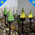Miniatyrbild 4 av 9: Solcellsdriven julgransljusstake för utomhusbruk 1pc