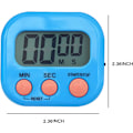 Miniatyrbillede 3 af 5: 4 stk digitale timere med magnet og stativ, til skole, køkken, sport, fitness
