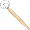 Dough Whisk Bread Baking Tool Stainless Steel Danish Dough Hook Bread Dough Mixer Hand Dough Whisk for Pastries, Baking